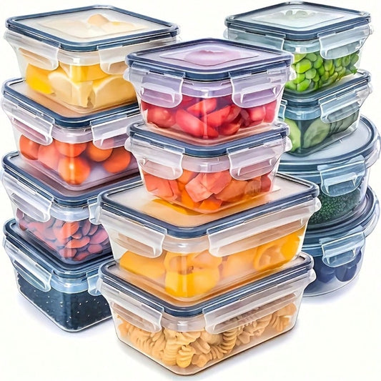🔥24/48-piece Airtight Food Storage Containers Set – Stackable with Lids