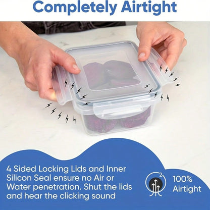 🔥24/48-piece Airtight Food Storage Containers Set – Stackable with Lids