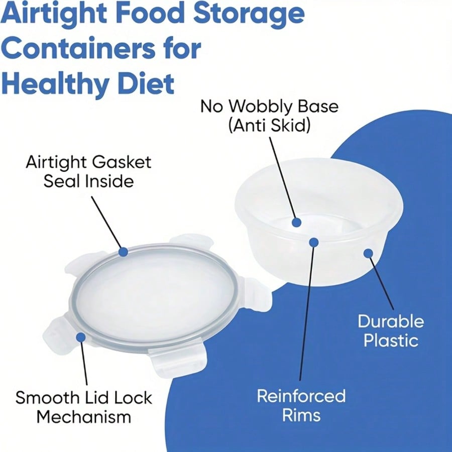 🔥24/48-piece Airtight Food Storage Containers Set – Stackable with Lids