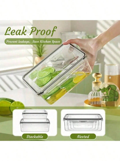 🔥24/48-piece Airtight Food Storage Containers Set – Stackable with Lids