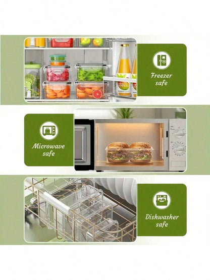 🔥24/48-piece Airtight Food Storage Containers Set – Stackable with Lids
